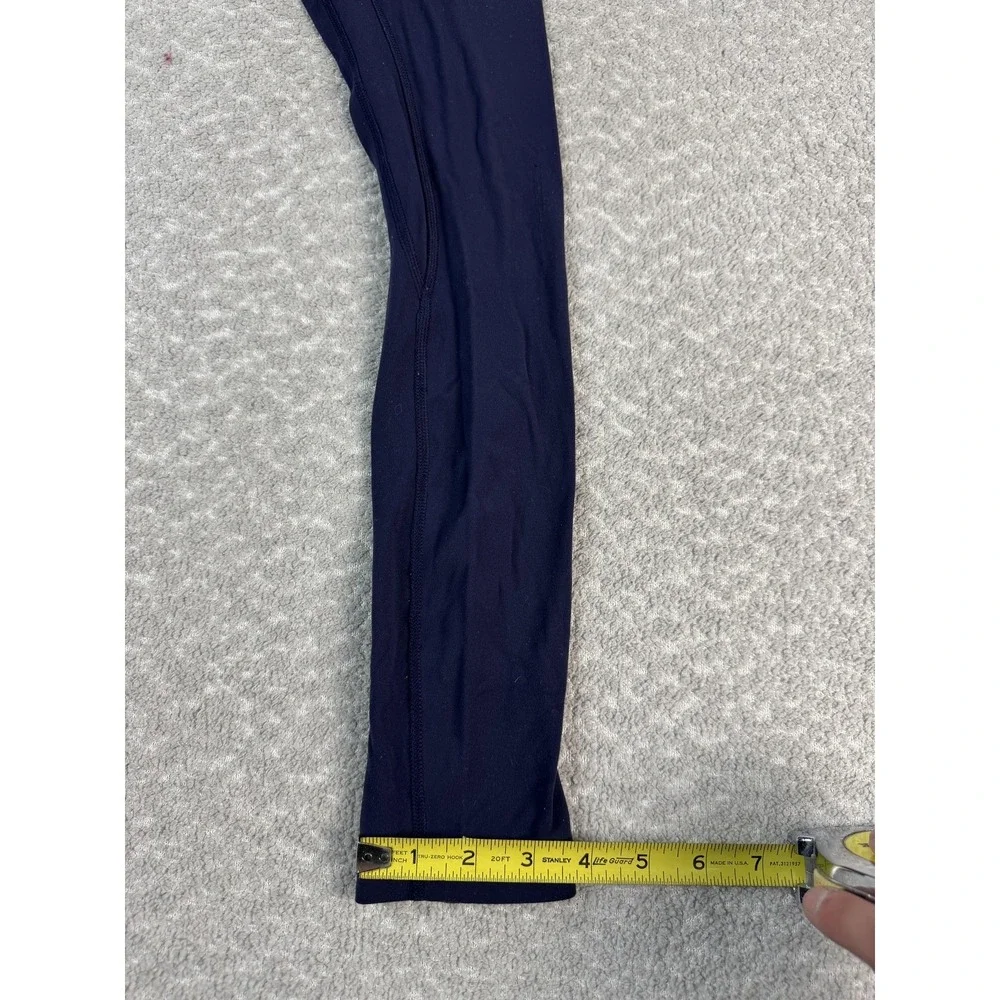 Lululemon Leggings Womens 4 Blue High Rise Ankle Yoga Gym Athletic Stretch‎